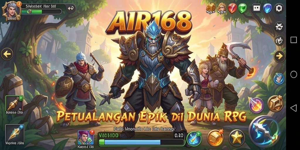 Screenshot dari game AIR168 menampilkan suasana pertempuran seru.