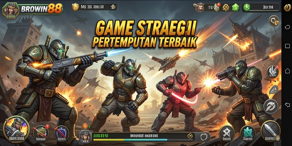 Tampilan permainan SLG yang menarik dan strategis.