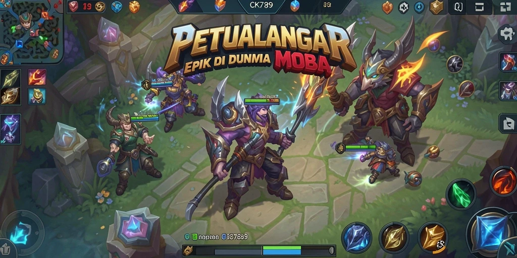 Screenshot gameplay CK789 menampilkan pertempuran tim yang intens.