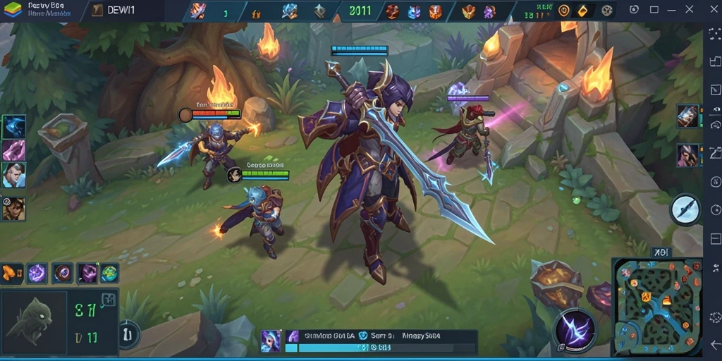 Tampilan gameplay DEWI11 yang seru dan mendebarkan.