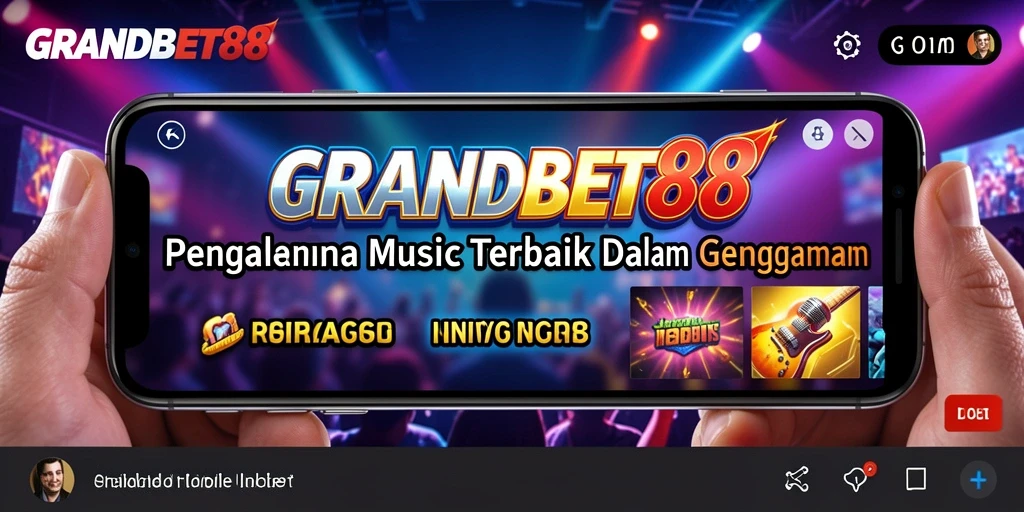 Tampilan gameplay lengkap dari aplikasi musik dengan fitur interaktif.