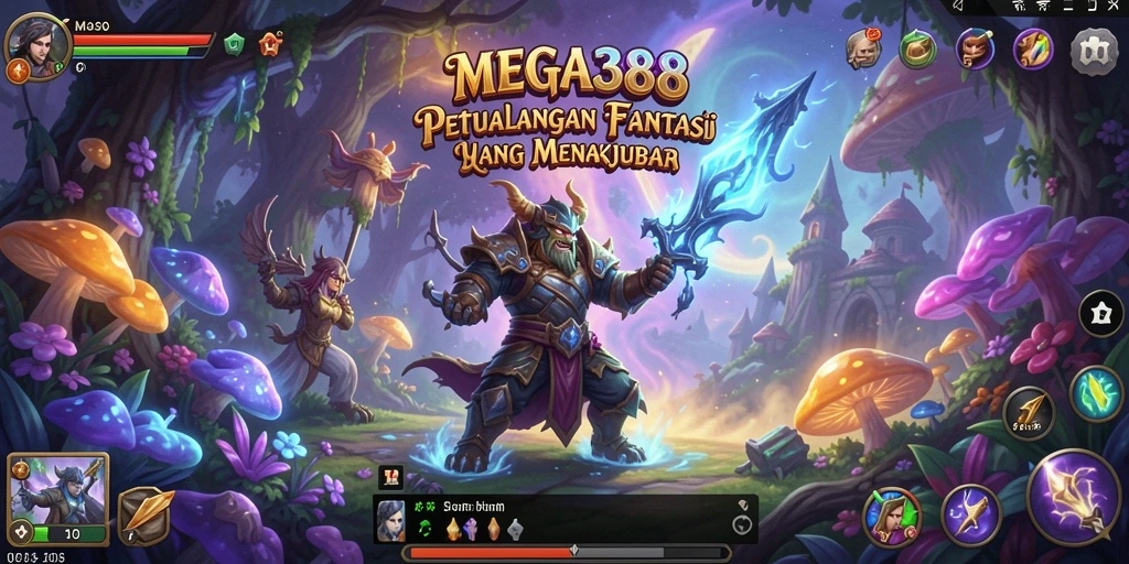 Tampilan gameplay <strong>MEGA388</strong> yang menakjubkan dengan berbagai karakter dan lingkungan.