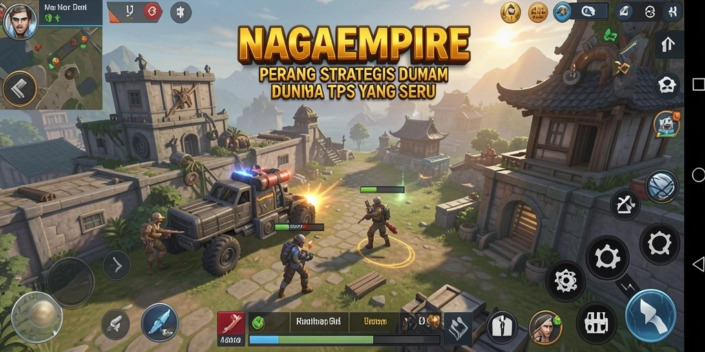 Tampilan gameplay NAGAEMPIRE dalam aksi TPS yang mendebarkan.