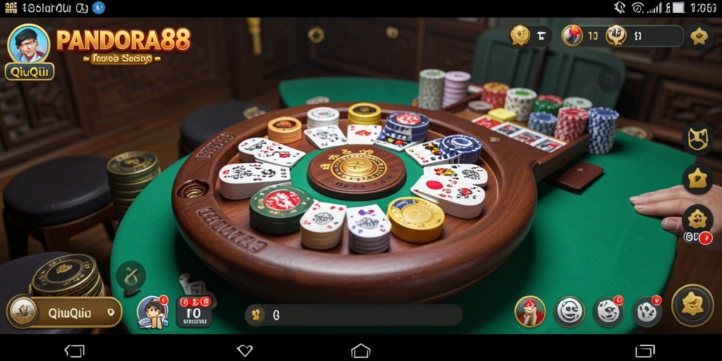 Tampilan gameplay seru QiuQiu di PANDORA88.