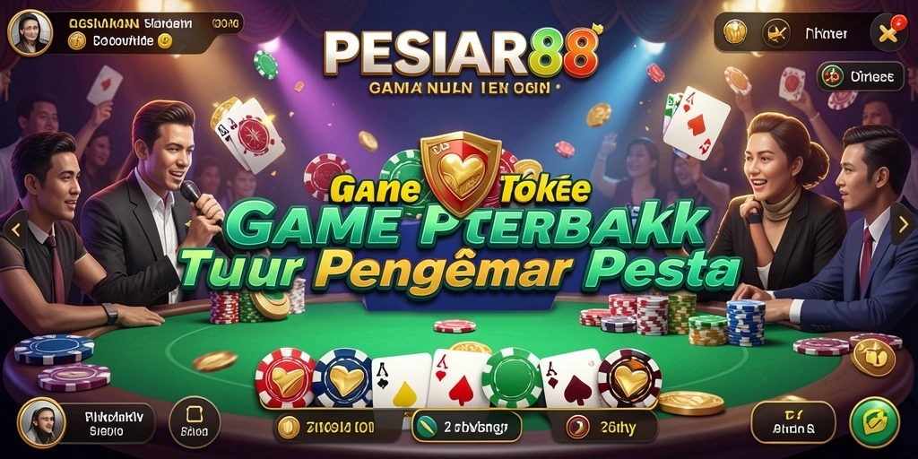 Screenshot utama PESIAR88 menampilkan pemain yang serius bermain Poker.