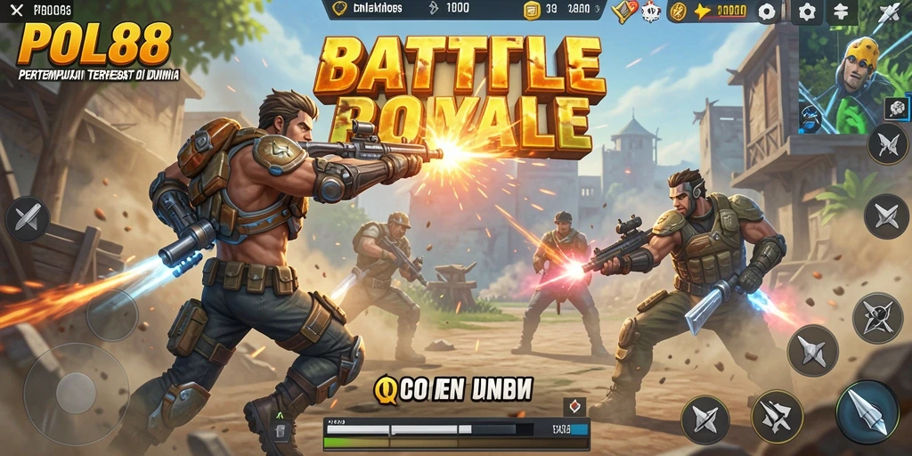 Tangkapan layar gameplay <strong>POL88</strong> yang menampilkan aksi pertempuran intens.
