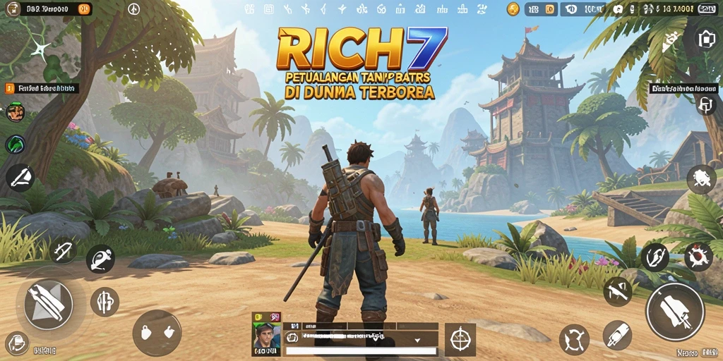 Screenshot RICH7 menampilkan momen menarik dalam dunia terbuka.