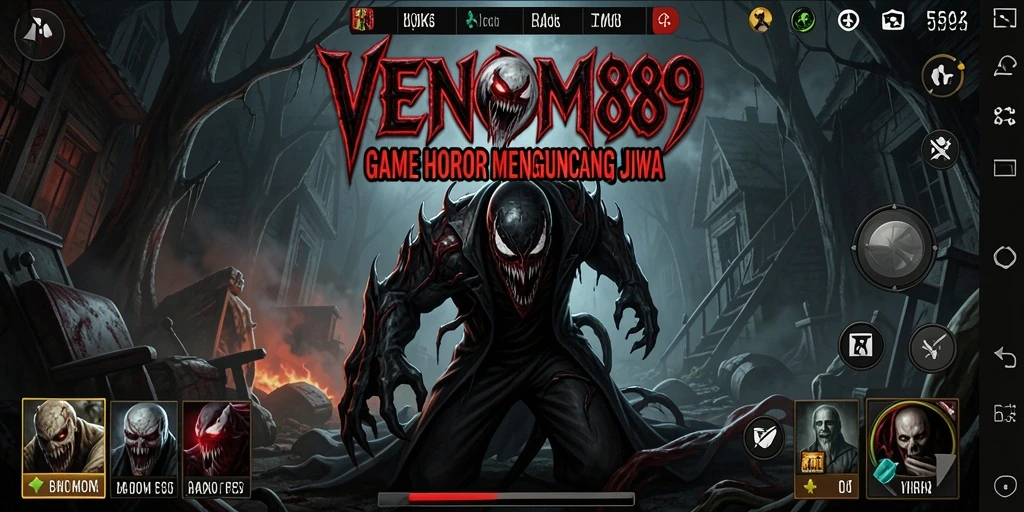 Gameplay horor mendebarkan dengan atmosfer kegelapan yang mencekam.